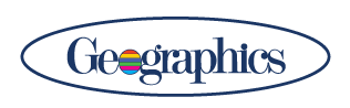 Geographics logo white